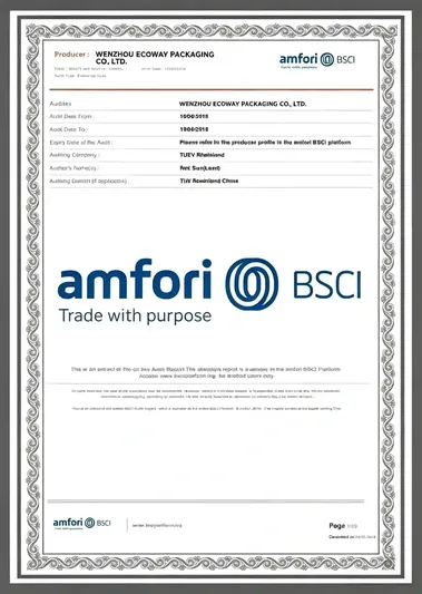 BSCI Certificate