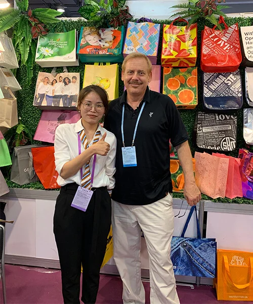 Ecoway at trade show with international buyer